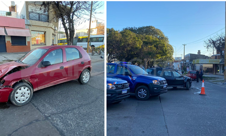 Accidente en Aristóbulo del Valle y Risso: chocaron una camioneta y un auto donde trasladaban un bebé Accidente en Aristóbulo del Valle y Risso: chocaron una camioneta y un auto donde trasladaban un bebé