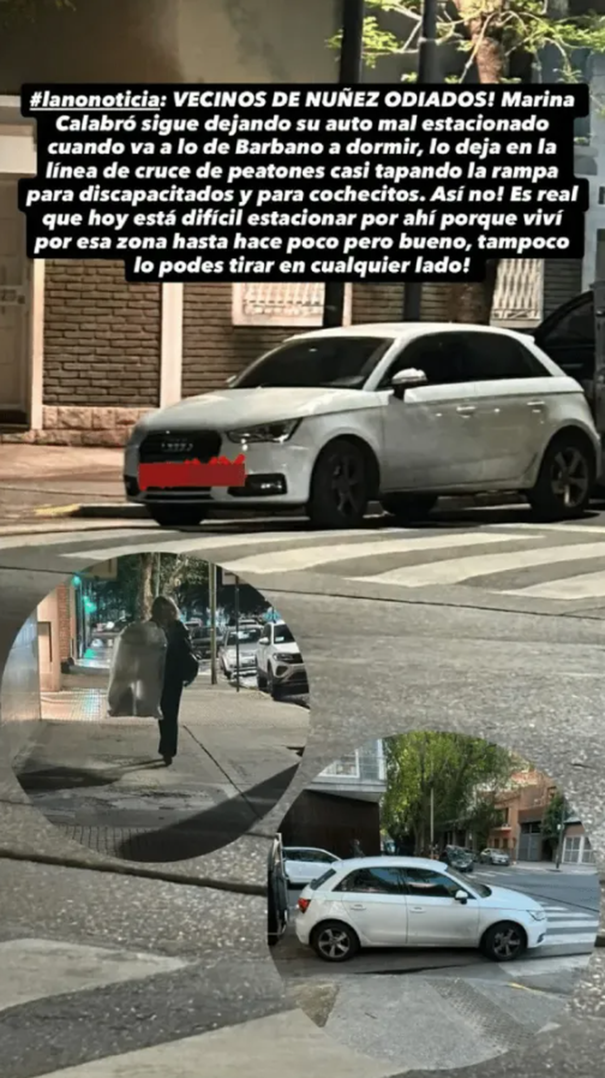 Marina Calabró fue escrachada por los vecinos de Rolando Barbano. Marina Calabró fue escrachada por los vecinos de Rolando Barbano.