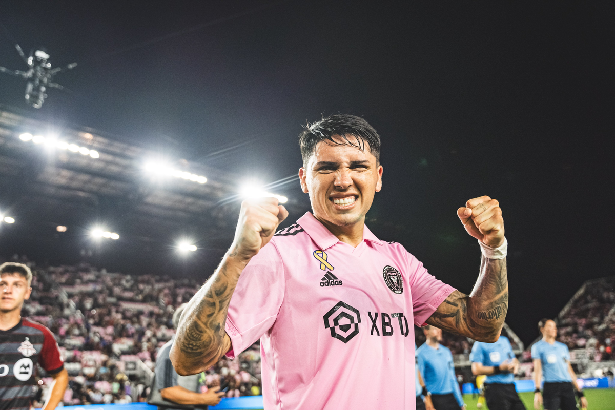 Facundo Farías, autor de un gol en la victoria de Inter Miami. Facundo Farías, autor de un gol en la victoria de Inter Miami.