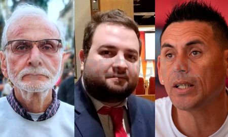 El abogado Martín Lombardo (centro) tiene causas penales abiertas en tres provincias por estafas millonarias: Chaco, Entre Ríos y Santa Fe. El abogado Martín Lombardo (centro) tiene causas penales abiertas en tres provincias por estafas millonarias: Chaco, Entre Ríos y Santa Fe.