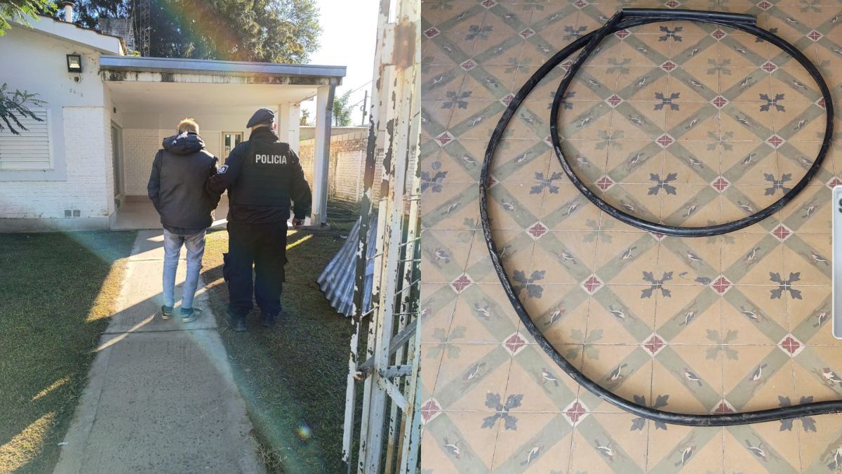 Un hombre fue aprehendido el lunes por el robo de cables en Santo Tomé.