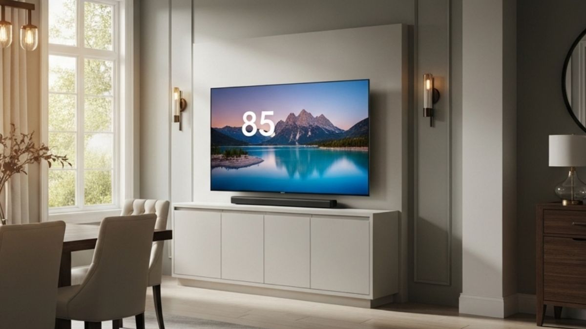 Una TV de 85 pulgadas.&nbsp;