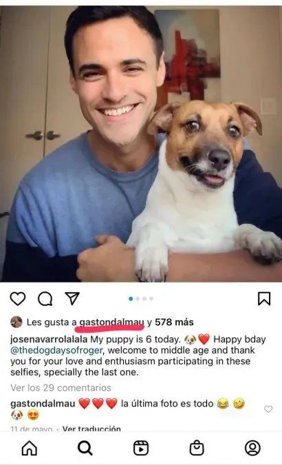 El novio de Gastón Dalmau, con quien el actor se reencontrará tras ser el nuevo campeon de MasterChef Celebrity 2.