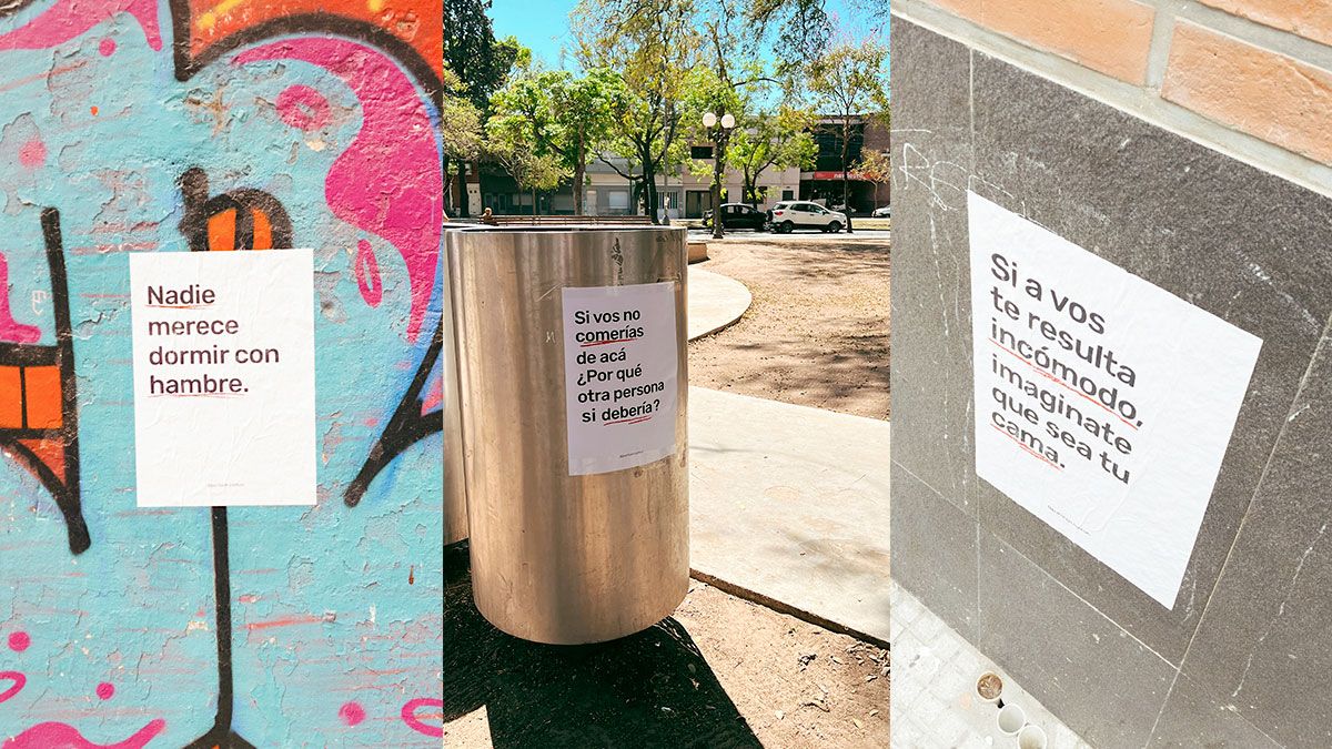 Los afiches se pueden encontrar en diferentes espacios públicos de la ciudad de Santa Fe. Los afiches se pueden encontrar en diferentes espacios públicos de la ciudad de Santa Fe.