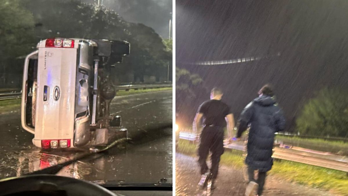 Vuelco en la Avenida de la Constitución