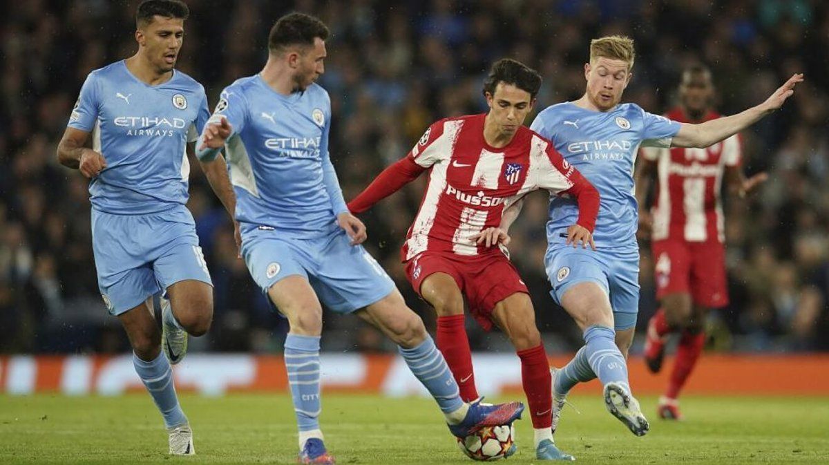 El Atlético de Madrid recibe al Manchester City por los cuartos de final de la Liga de Campeones de la Uefa.