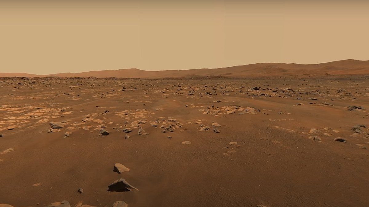 Una imagen de Marte tomada por el rover Perseverance de la NASA. Una imagen de Marte tomada por el rover Perseverance de la NASA.