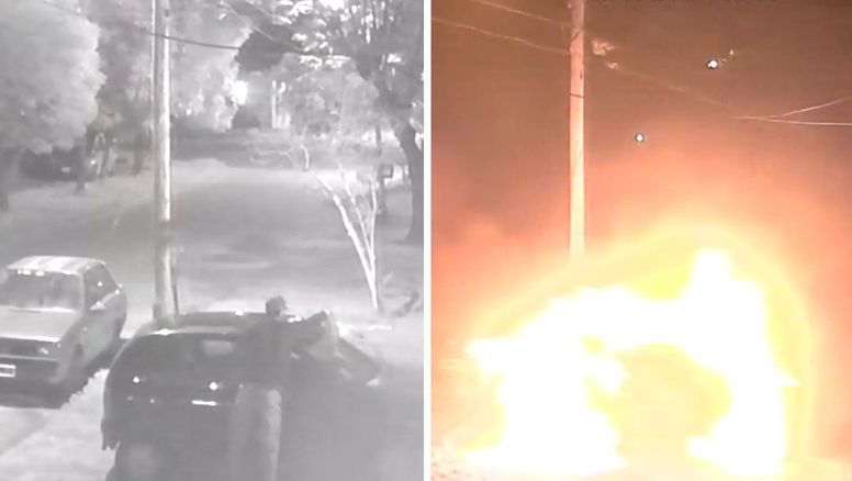 Moreno: un hombre fue captado incendiando autos estacionados y crece la preocupación de los vecinos