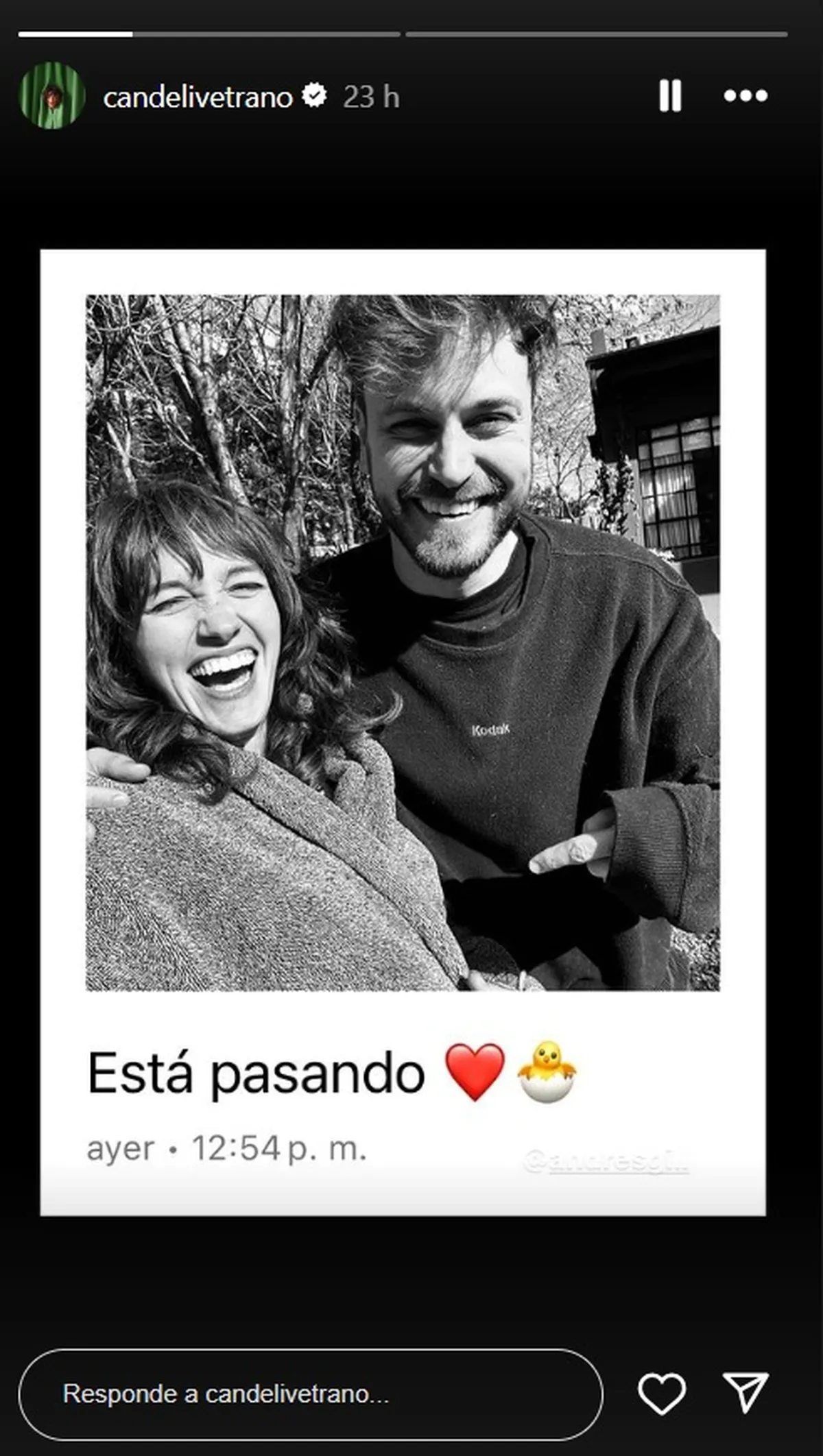 Cande Vetrano publicó la primera foto de su embarazo. Cande Vetrano publicó la primera foto de su embarazo.