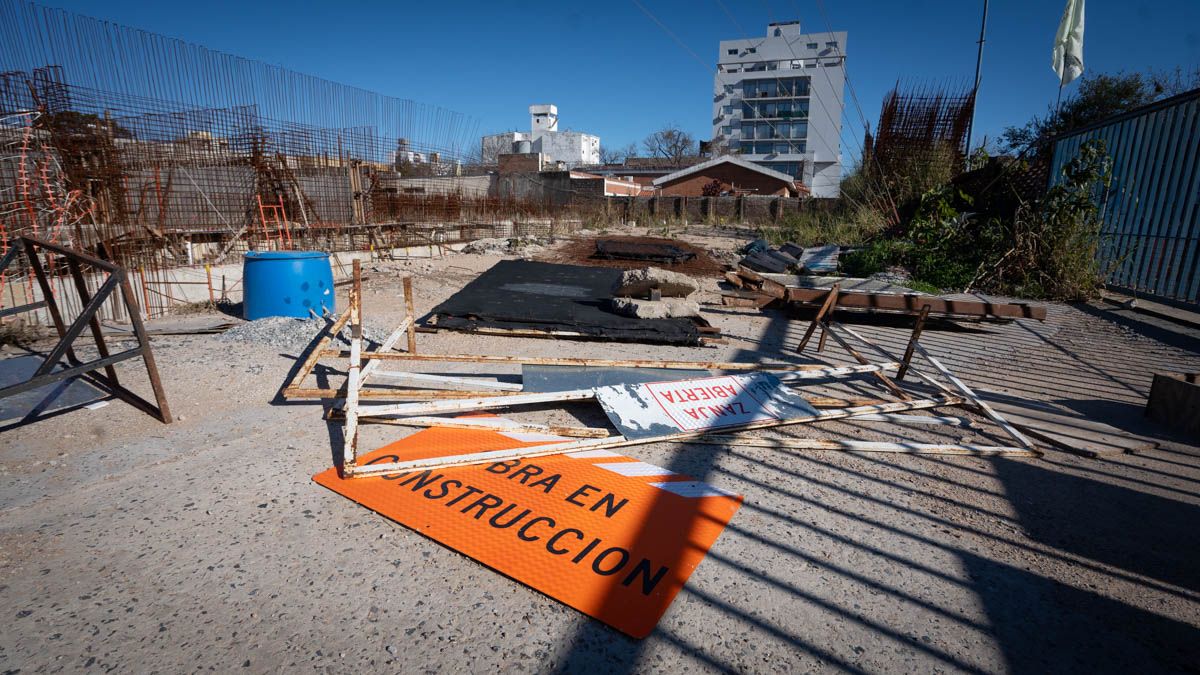 Todo un símbolo: así se encuentra la obra de ampliación de la planta potabilizadora de Assa en la ciudad de Santa Fe.