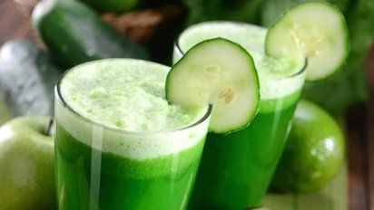 Jugo de pepino y manzana roja para bajar de peso