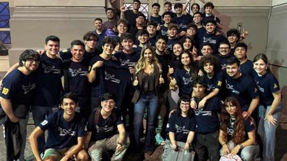 Romina Diez apoyó a la agrupación Universitarios por la Libertad: 