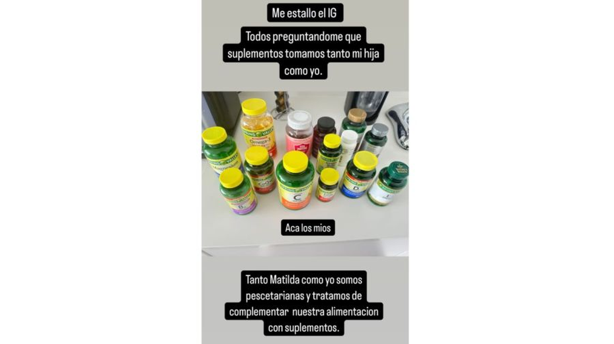 Los suplementos de Luciana Salazar y Matilda. Los suplementos de Luciana Salazar y Matilda.