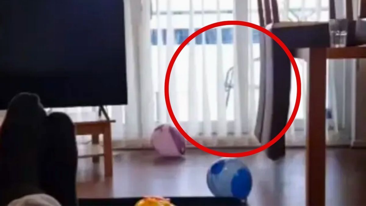 El video capta objetos de la casa moviéndose solos.&nbsp;