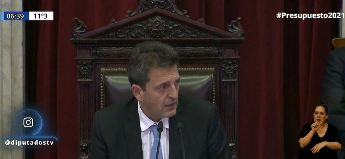 La Cámara de Diputados aprobó por 139 contra 15 votos y 90 abstenciones de Juntos por el Cambio el proyecto de Presupuesto 2021.&nbsp;