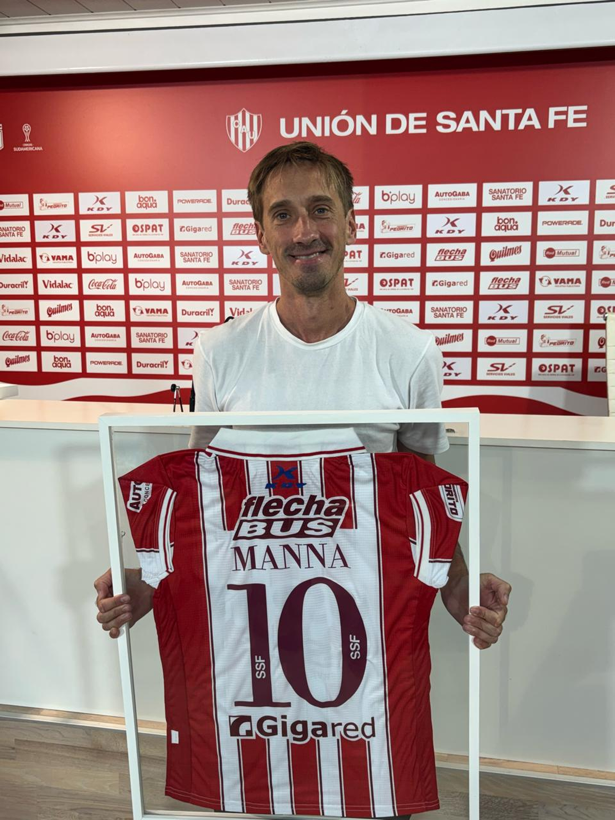 Matías Manna en Unión vs. Boca. Foto: Club Unión. Matías Manna en Unión vs. Boca. Foto: Club Unión.