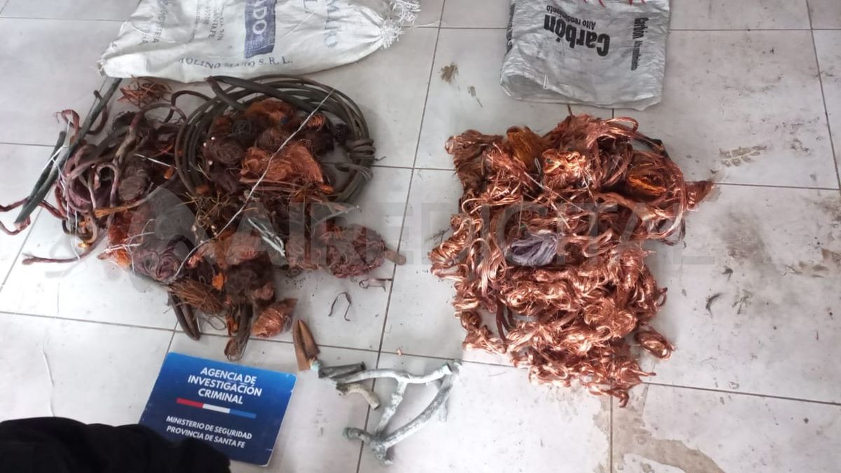 Material secuestrado en los allanamientos