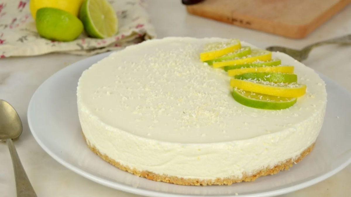 Tarta de limón vegana sin horno: la receta fácil y económica para sorprender a la familia