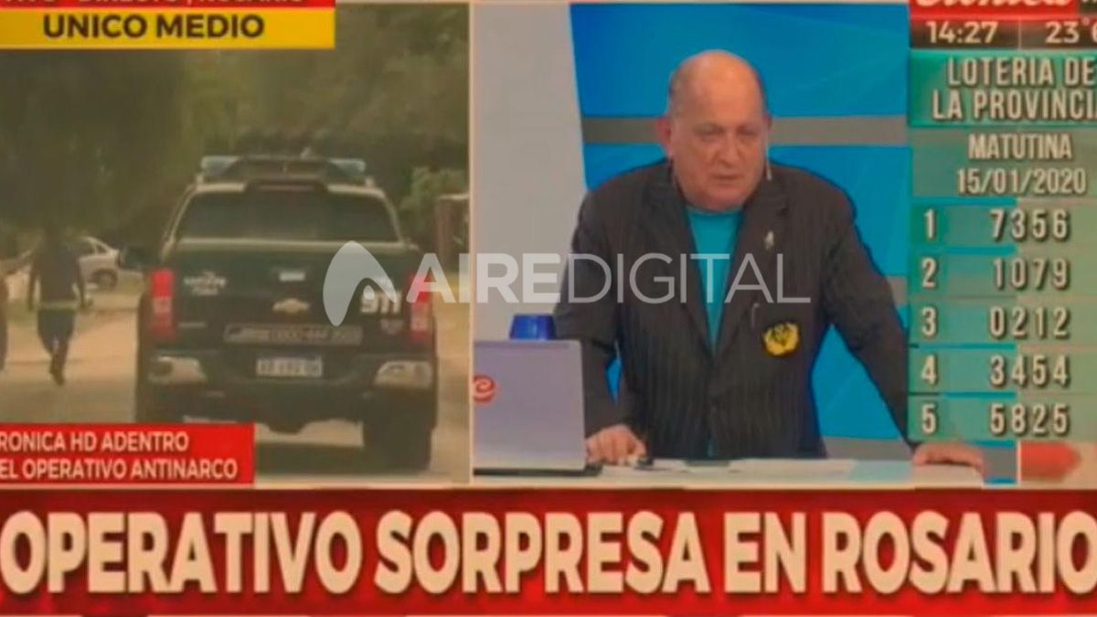Periodistas de Buenos Aires hicieron una nota en Rosario con cascos, chalecos antibala y custodia