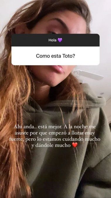 Captura de pantalla de las historias de Lola Latorre