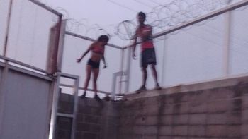 Furia en el super mayorista de Recreo: entraron a robar, quedaron atrapados en alambres de pú