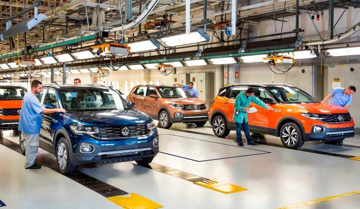 Fabricación de la Volkswagen T-Cross en Brasil.