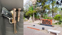 altText(Rincón: un menor de edad tenía un arma en la plaza y debió intervenir la Policía)}