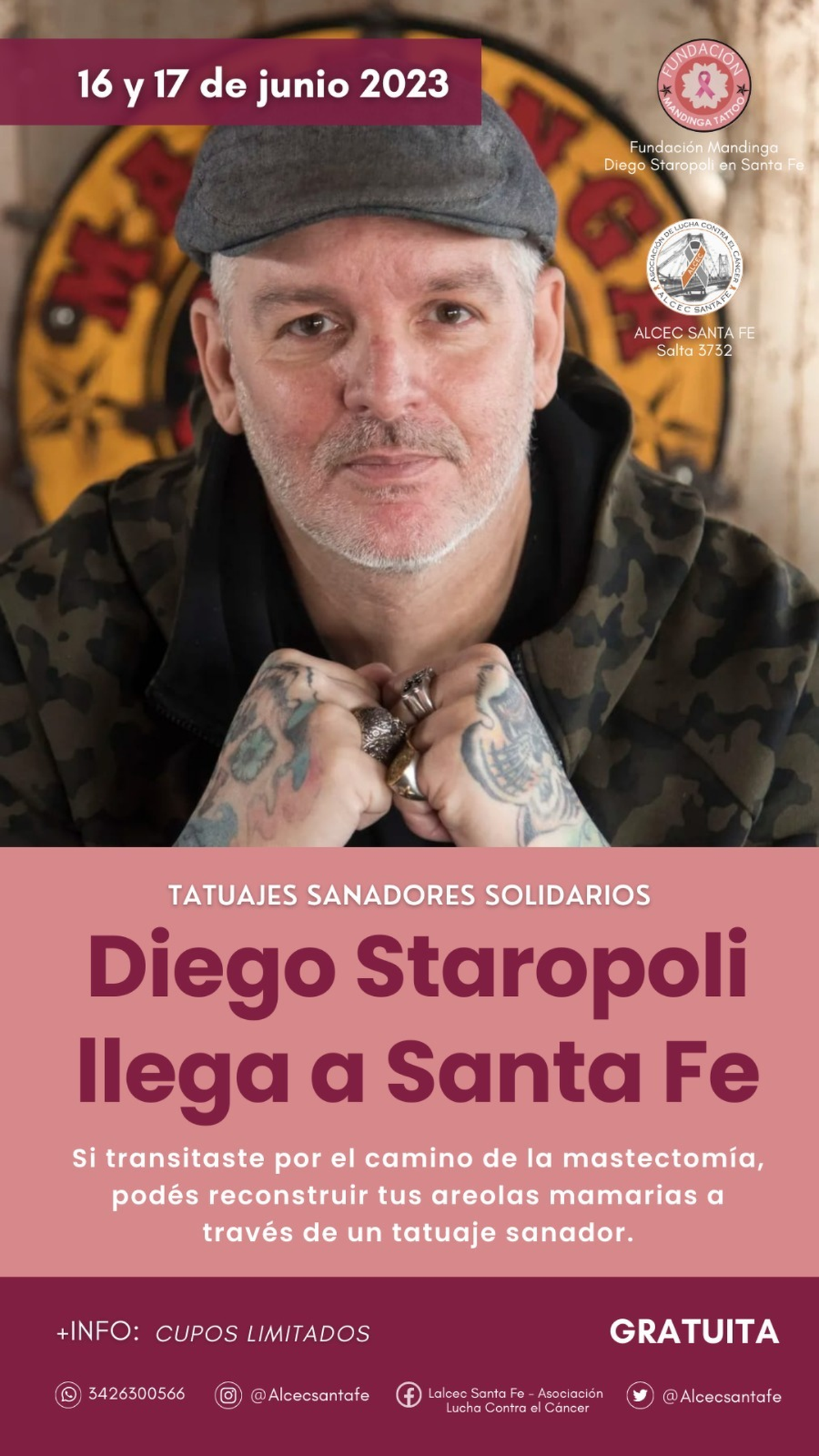 Diego Staropoli estuvo tatuando en ALCEC Santa Fe y habló en AIRE.