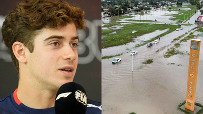 El gran gesto que tuvo Franco Colapinto tras las inundaciones en Bahía Blanca: 
