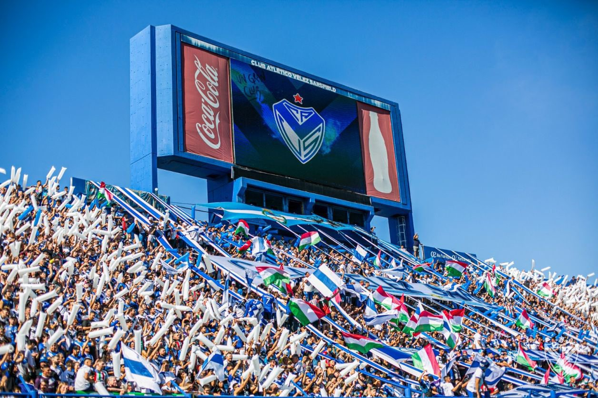 Los hinchas de Vélez. Los hinchas de Vélez.