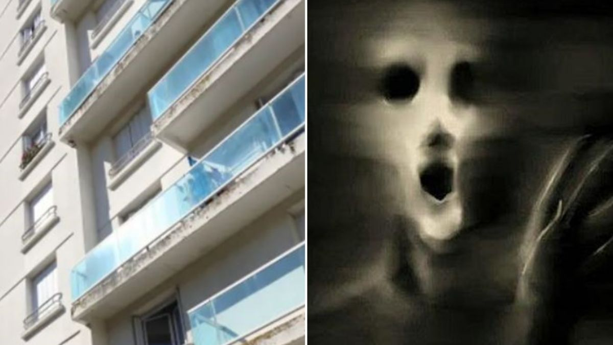 Casa embrujada: una familia duerme en carpa en el balcón porque un fantasma quiere que se vayan