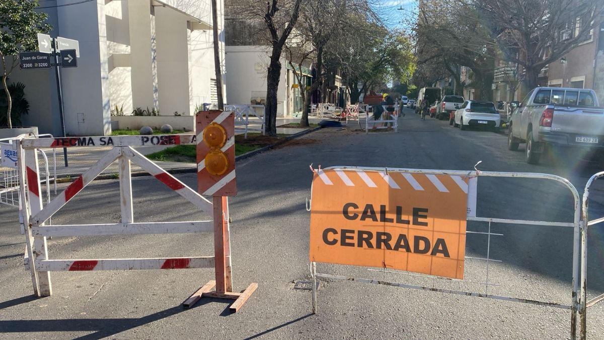 Está interrumpido el tránsito sobre calle Francia