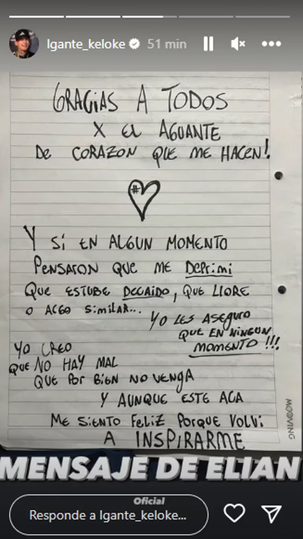 L-Gante le escribió algunas cartas a sus fanáticos. L-Gante le escribió algunas cartas a sus fanáticos.