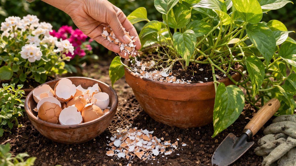 Para qué sirve la cáscara de huevo en plantas de interior y cómo usarla.