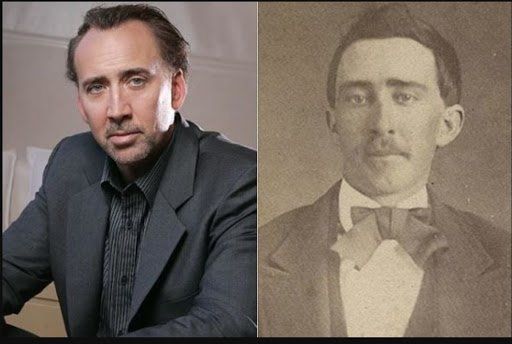 El actor Nicolas Cage en varias oportunidades fue acusado de ser un "vampiro" al encontrarse fotografías de otra persona muy parecida a él pero que vivió en el 1800.