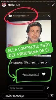 Juariu descubrió indicios en las historias de Instagram de Gastón Pauls y Mariana Diarco.