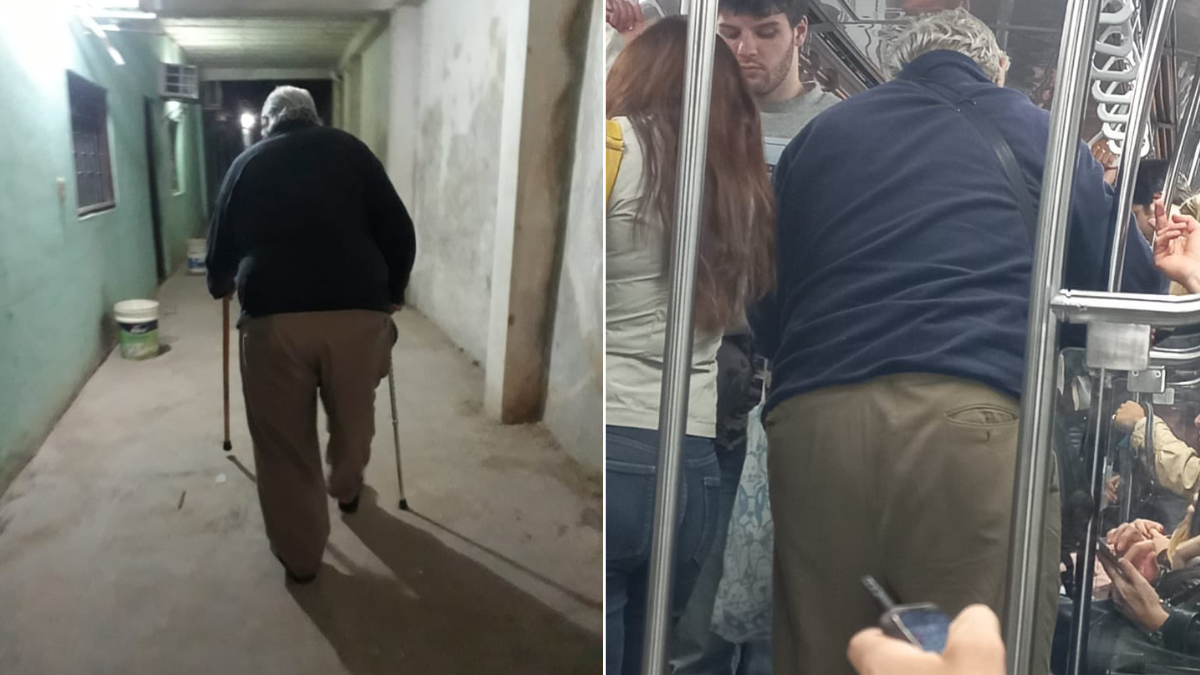 Vio a su papá fallecido en el subte y la foto se hizo viral: el estremecedor hilo de Twitter