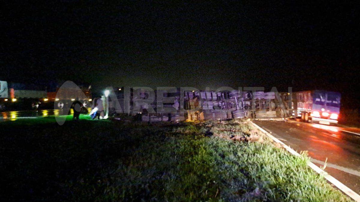 El accidente se produjo en el kilómetro 63 de la autopista