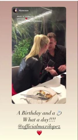 Daniela Christiansson festejó su cumpleaños y Maxi López le propuso matrimonio.