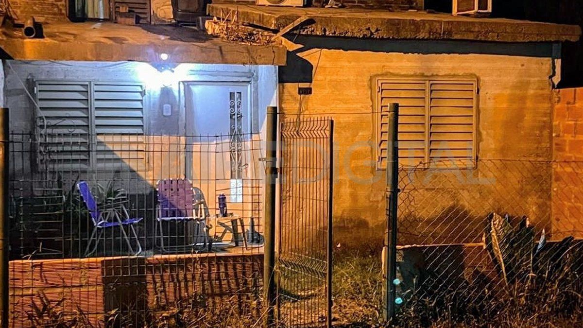 Una de las viviendas baleadas en Villa Gobernador Gálvez.