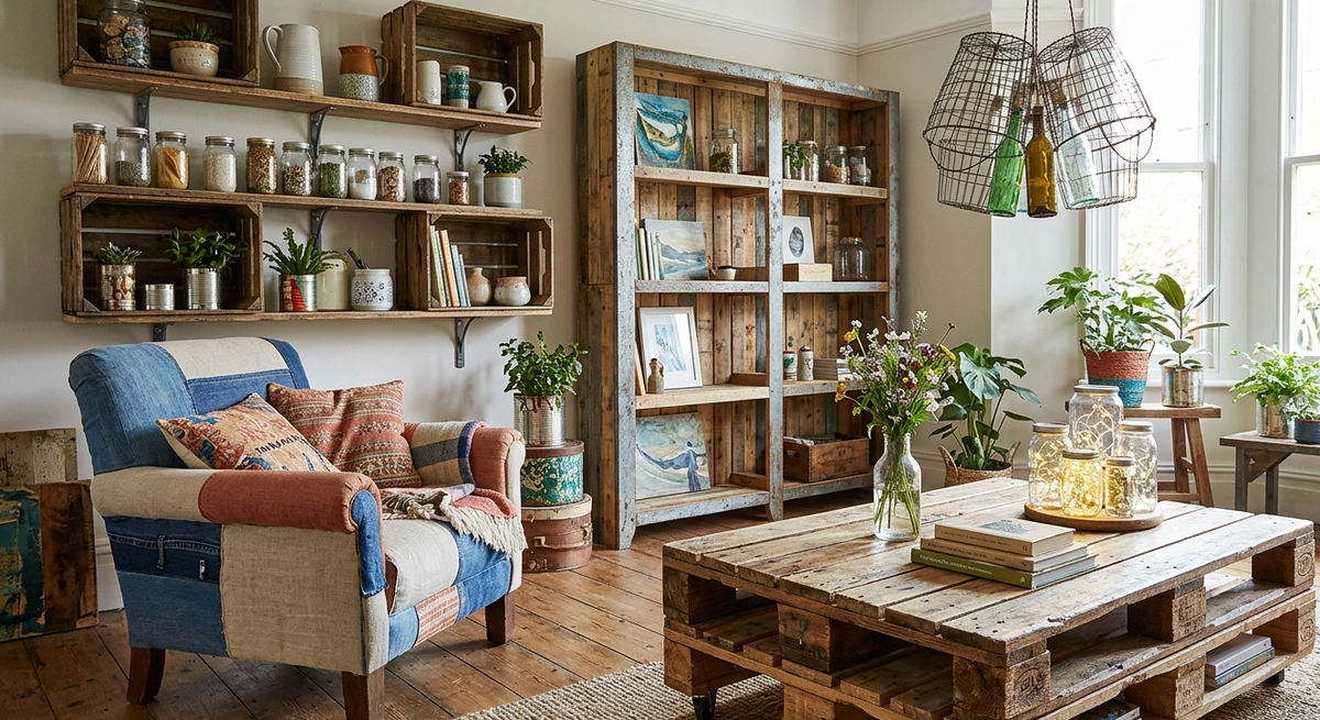 La decoración con cosas recicladas es tendencia. La decoración con cosas recicladas es tendencia.
