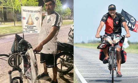 Como el hincha de Colón que viajó en bicicleta a Paraguay, pero de Santiago del Estero hasta Santa Fe Como el hincha de Colón que viajó en bicicleta a Paraguay, pero de Santiago del Estero hasta Santa Fe