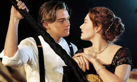 Rose DeWitt Bukater y Leonardo DiCaprio en Titanic. Rose DeWitt Bukater y Leonardo DiCaprio en Titanic.