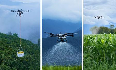 pulverizacion, siembra y transporte: asi funciona el drone agricola mas potente del mercado pulverizacion, siembra y transporte: asi funciona el drone agricola mas potente del mercado