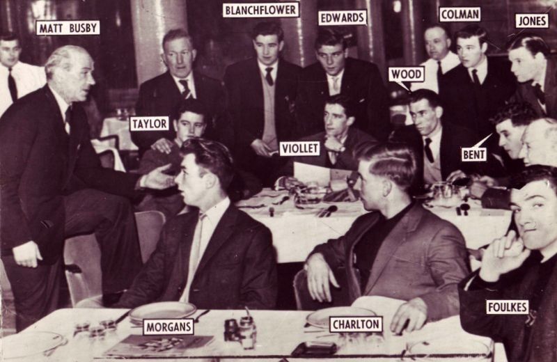 Esta foto se encuentra actualmente en el lobby del Hotel Majestic, de Belgrado –actual capital de Serbia–, donde el plantel compartió la última cena y durmió antes de viajar, al día siguiente, hacia Munich y luego proseguir hacia Manchester.