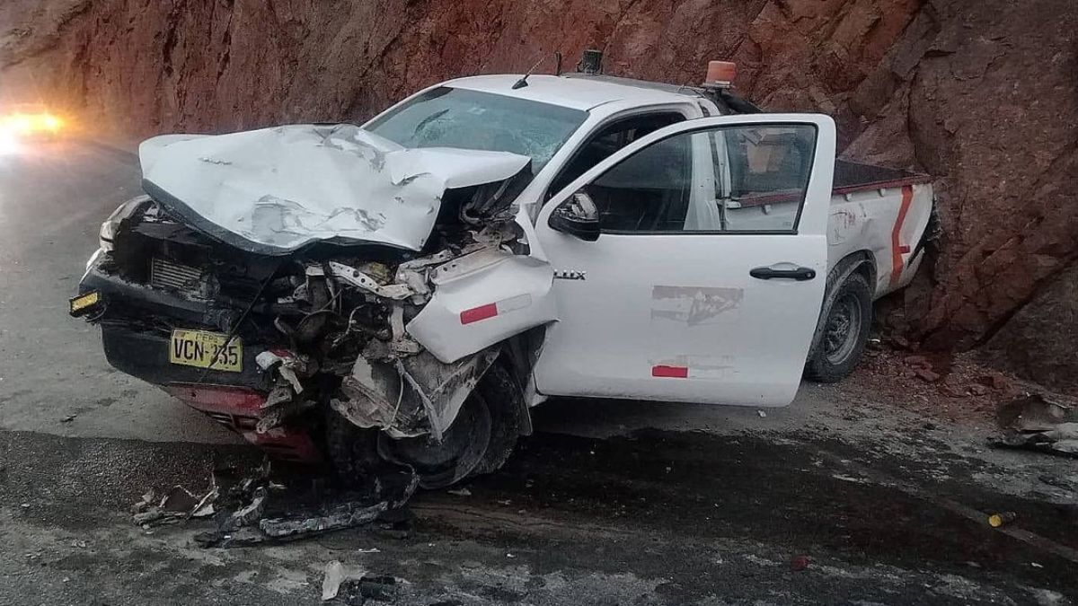 As&iacute; qued&oacute; la camioneta involucrada en el choque.