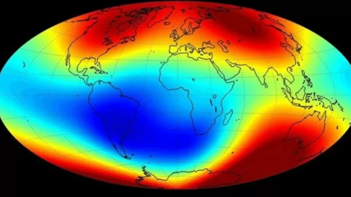 La NASA revela la Anomalía Magnética del Atlántico Sur y sus posibles efectos en Argentina. La NASA revela la Anomalía Magnética del Atlántico Sur y sus posibles efectos en Argentina.