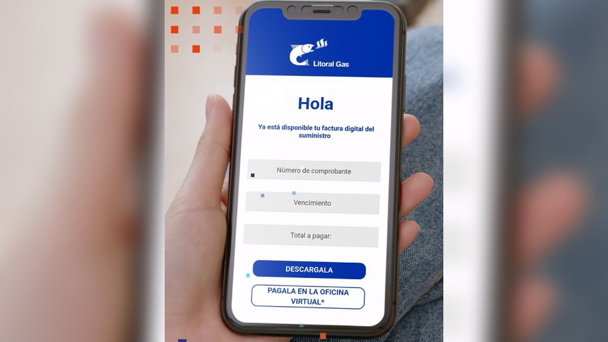 Más de 400 mil clientes ya reciben su factura del gas por mail