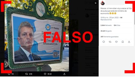 Es falso el afiche en el que Sergio Massa promete bajar la inflación a Massazos Es falso el afiche en el que Sergio Massa promete bajar la inflación a Massazos