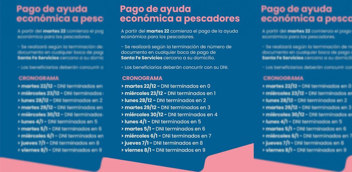 El pago se realizará según la terminación de número de documento en cualquier boca de pago de Santa Fe Servicios cercano a su domicilio.